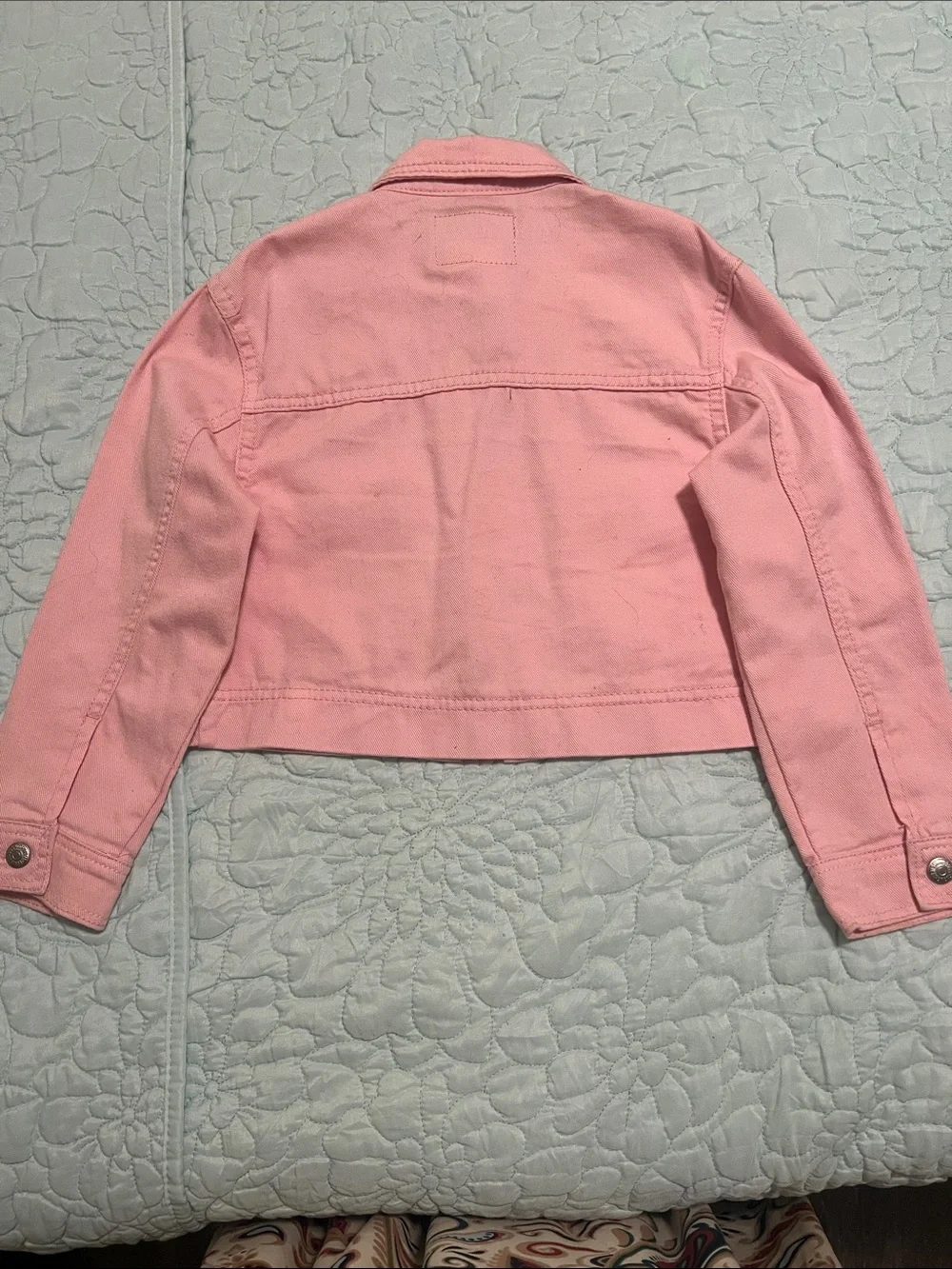 Levi's Girls Light Pink Denim Jacket, 100%Cotton